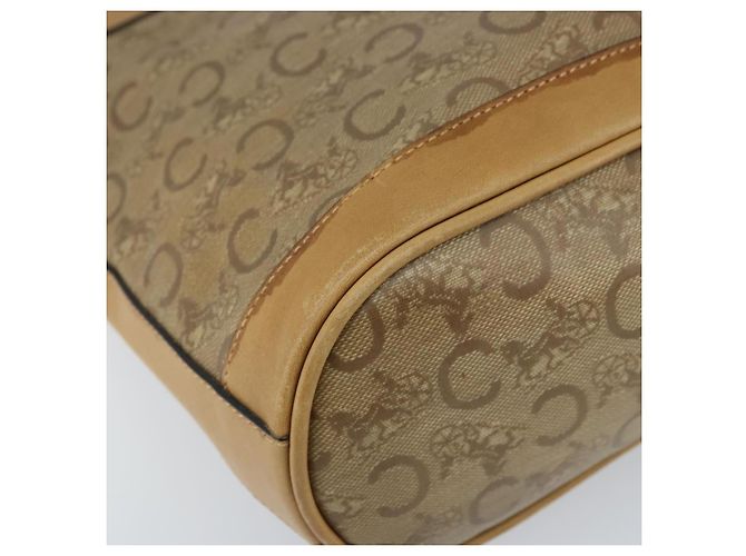 Céline Celine C Sulky Canvas and Leather Beige - vista 7