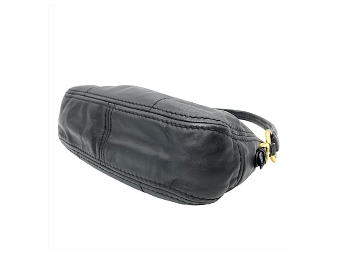 Prada Ein-Schulter-Ledertasche Schwarz - Ansicht 4