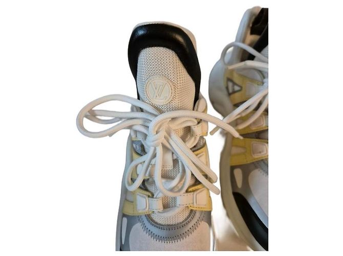 Sneakers Archlight Louis Vuitton Nero Bianco Blu Grigio Giallo - vista 10