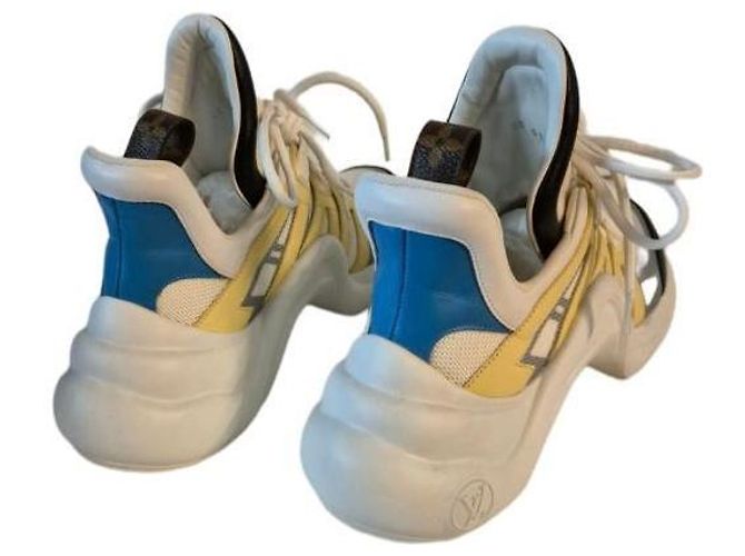 Sneakers Archlight Louis Vuitton Nero Bianco Blu Grigio Giallo - vista 2