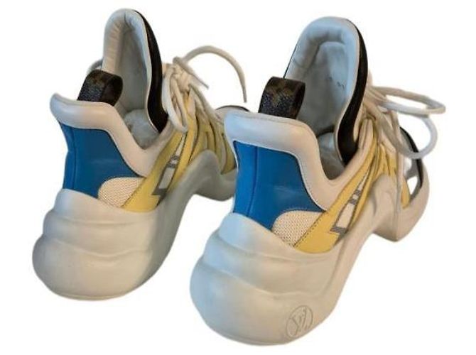 Sneakers Archlight Louis Vuitton Nero Bianco Blu Grigio Giallo - vista 6