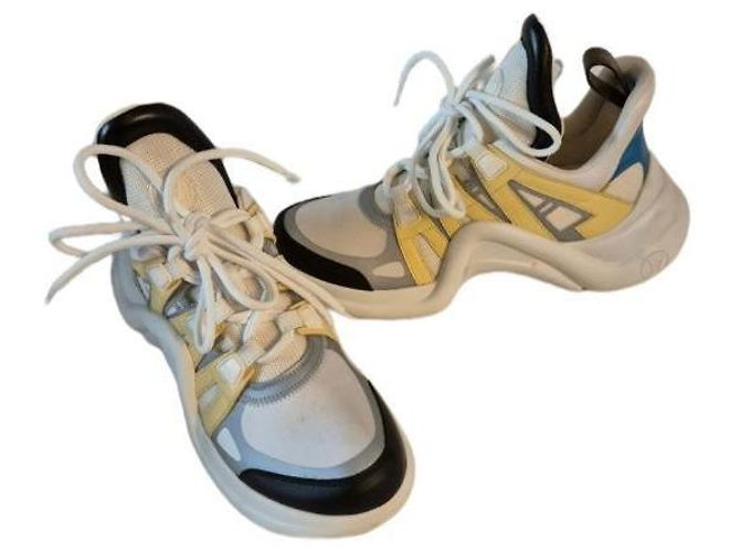 Sneakers Archlight Louis Vuitton Nero Bianco Blu Grigio Giallo - vista 7