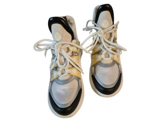 Sneakers Archlight Louis Vuitton Nero Bianco Blu Grigio Giallo - vista 8
