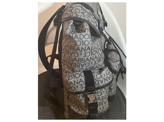Dolce & Gabbana Zaino in jacquard D&G Nero - vista 4