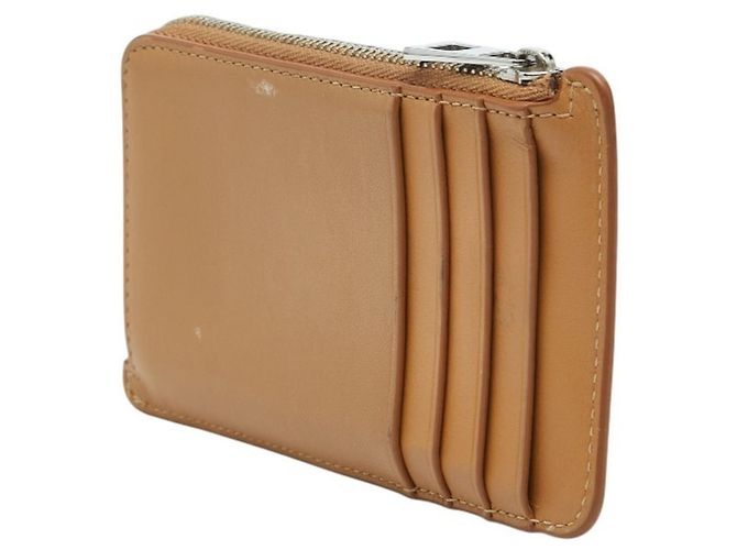 Tarjetero Anagram Loewe en cuero beige camello - vista 2