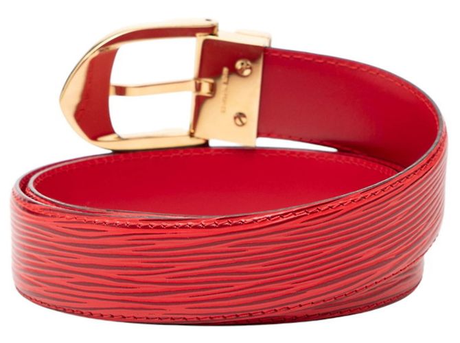 Cintura Classica Epi Santur Louis Vuitton Rosso - vista 3