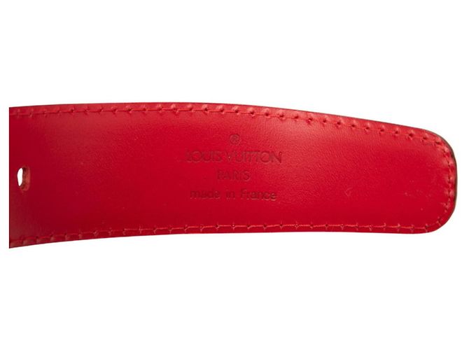 Cintura Classica Epi Santur Louis Vuitton Rosso - vista 4