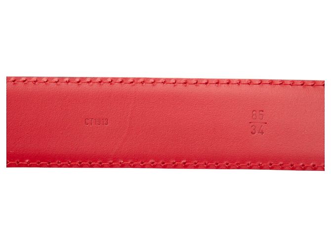 Cintura Classica Epi Santur Louis Vuitton Rosso - vista 5