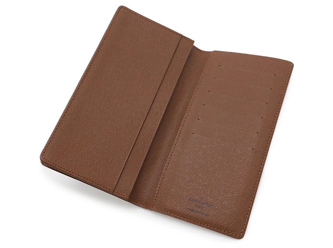 Carteira Longa Bi-fold Porta Cartão de Crédito Monograma Louis Vuitton Marrom - vista 5