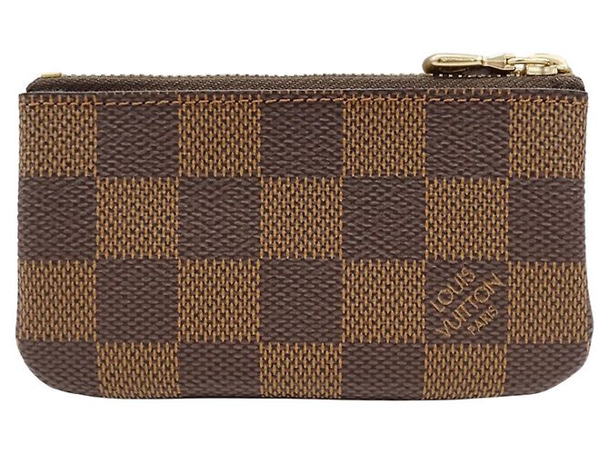 Monedero de lona Damier Louis Vuitton Castaño - vista 2