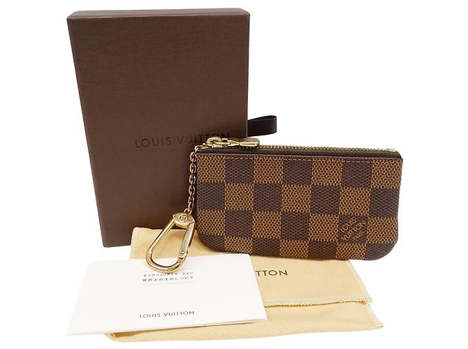 Monedero de lona Damier Louis Vuitton Castaño - vista 5