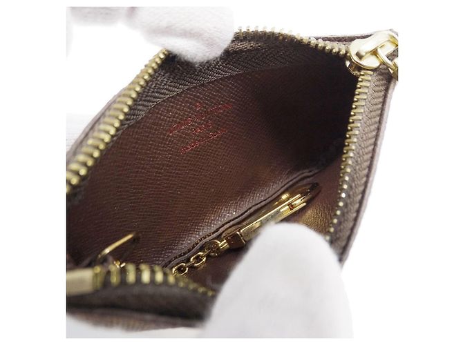 Monedero de lona Damier Louis Vuitton Castaño - vista 6