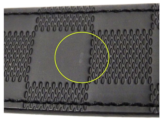 Cintura Boston Santur Damier Infini da uomo Louis Vuitton Nero - vista 10