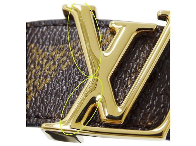 Cinturón de lona Monogram reversible para mujer Louis Vuitton Castaño - vista 6