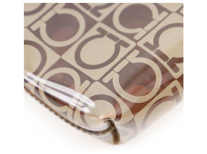 Borsa Tote Gancini di Salvatore Ferragamo Beige - vista 12