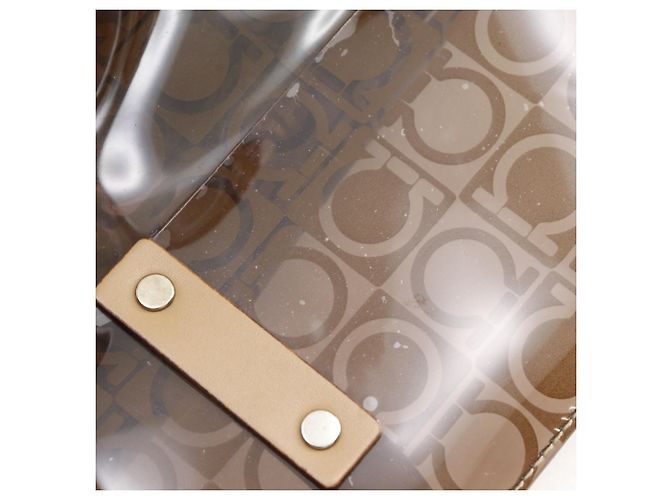 Borsa Tote Gancini di Salvatore Ferragamo Beige - vista 9