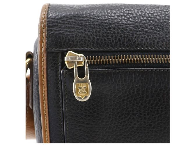Céline Celine Alte Vintage Schultertasche Schwarz - Ansicht 13
