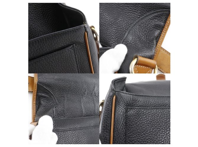 Céline Celine Alte Vintage Schultertasche Schwarz - Ansicht 16