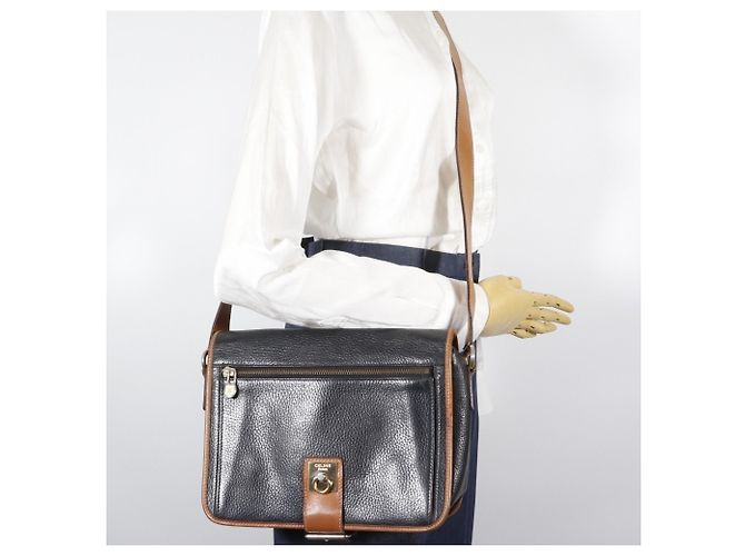 Céline Celine Alte Vintage Schultertasche Schwarz - Ansicht 20