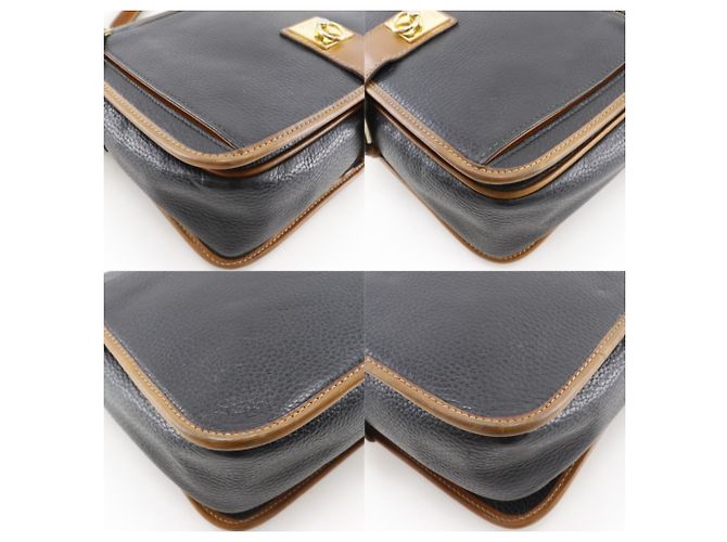 Céline Celine Alte Vintage Schultertasche Schwarz - Ansicht 4