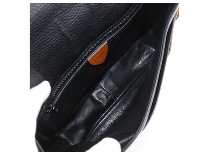 Céline Celine Alte Vintage Schultertasche Schwarz - Ansicht 5