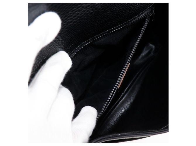 Céline Celine Alte Vintage Schultertasche Schwarz - Ansicht 8