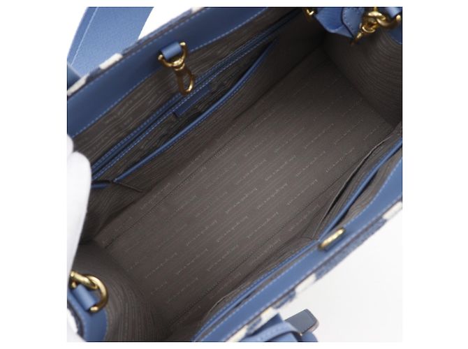 Große Chenille Manhattan Tote von Kate Spade Hellblau - Ansicht 7