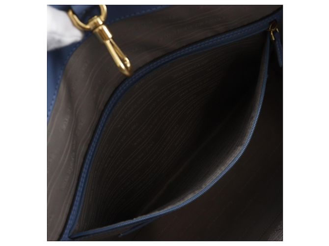 Große Chenille Manhattan Tote von Kate Spade Hellblau - Ansicht 8