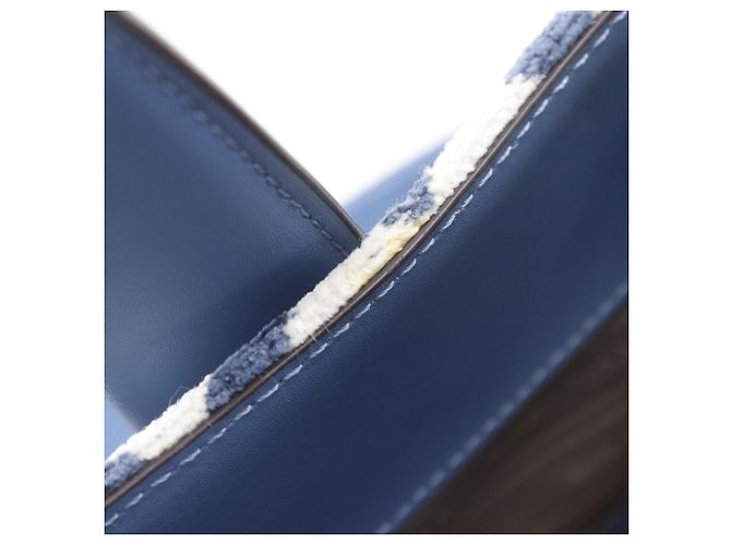 Große Chenille Manhattan Tote von Kate Spade Hellblau - Ansicht 9