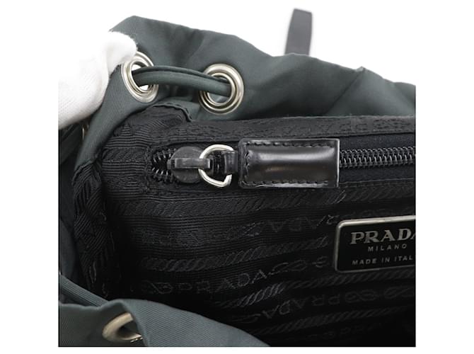 Prada grüner Nylon-Rucksack - Ansicht 10