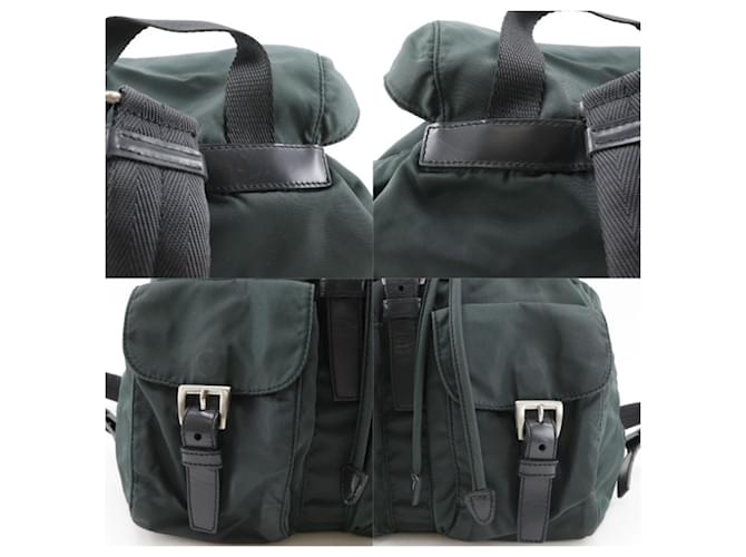 Prada grüner Nylon-Rucksack - Ansicht 14