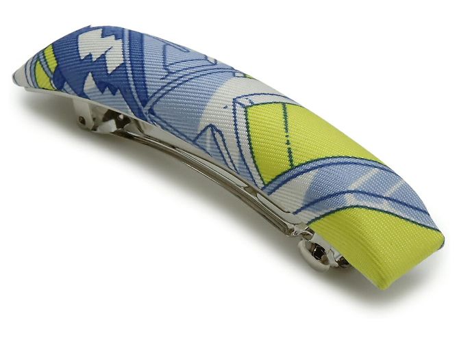 Hermès Fermaglio per capelli HERMES Eclipse PM Bianco Blu Giallo - vista 3