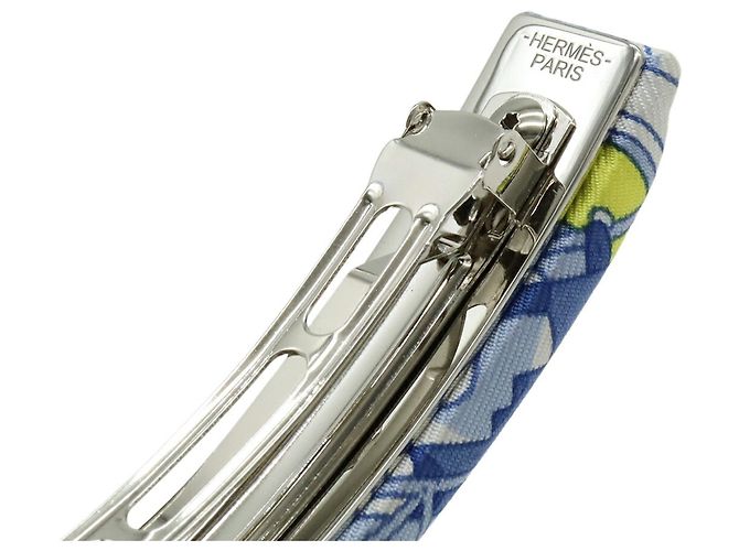Hermès Fermaglio per capelli HERMES Eclipse PM Bianco Blu Giallo - vista 6