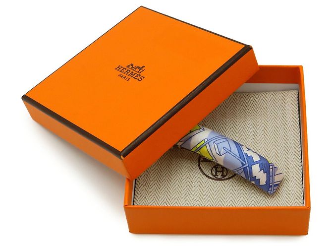 Hermès Fermaglio per capelli HERMES Eclipse PM Bianco Blu Giallo - vista 7