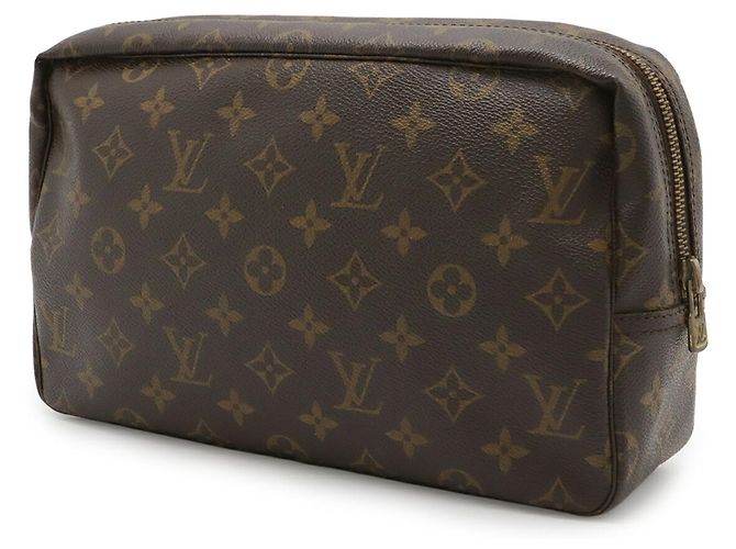 Borsa Clutch Truss Toilette 28 Monogramma Louis Vuitton Marrone - vista 3