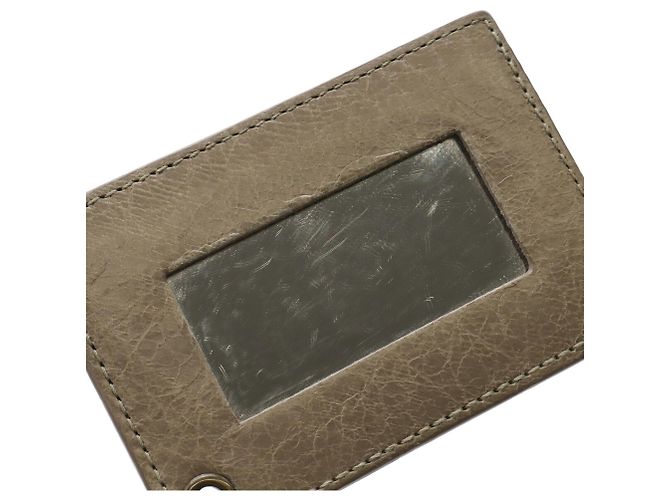 Borsa a spalla in pelle greige Balenciaga Grigio - vista 10