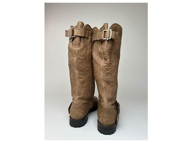 Autre Marque Stivali in pelle vintage Marni marroni EU37 Marrone - vista 3