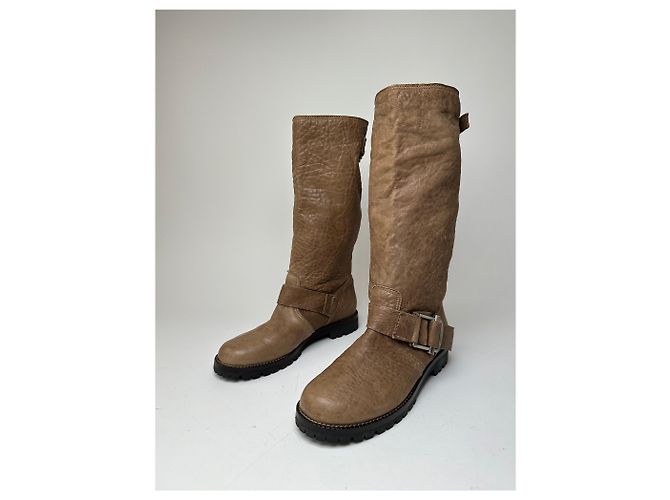 Autre Marque Stivali in pelle vintage Marni marroni EU37 Marrone - vista 6
