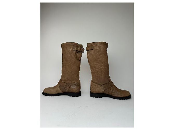 Autre Marque Stivali in pelle vintage Marni marroni EU37 Marrone - vista 8