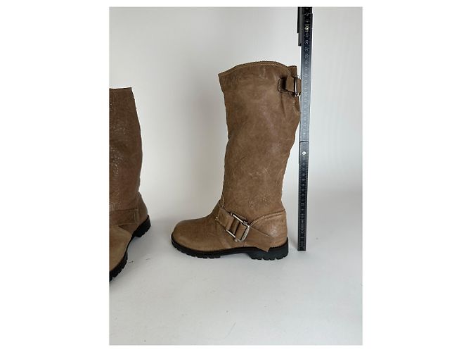 Autre Marque Stivali in pelle vintage Marni marroni EU37 Marrone - vista 9