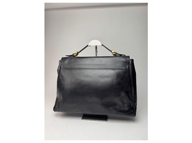 Vintage Loewe 2-Wege Leder Tasche braun schwarz - Ansicht 10