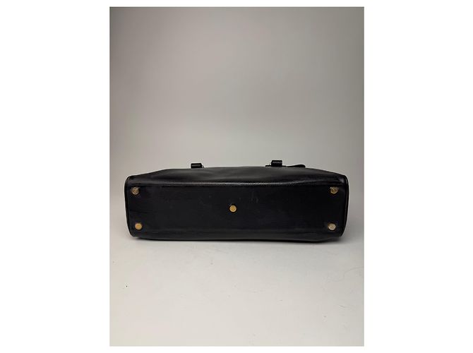 Vintage Loewe 2-Wege Leder Tasche braun schwarz - Ansicht 13