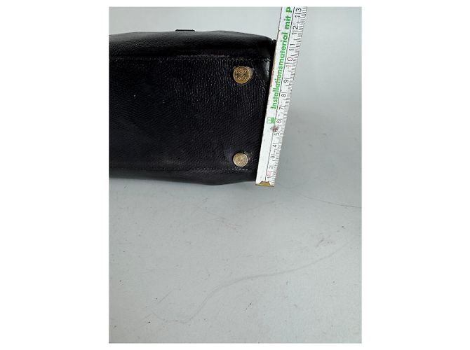 Vintage Loewe 2-Wege Leder Tasche braun schwarz - Ansicht 14