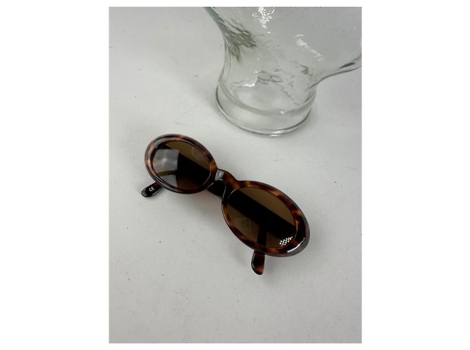 Occhiali da sole vintage Gianni Versace leopardati marroni Marrone - vista 12