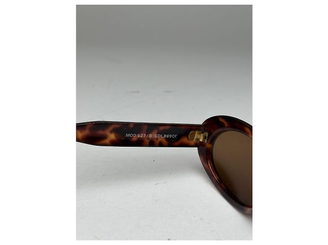Occhiali da sole vintage Gianni Versace leopardati marroni Marrone - vista 8