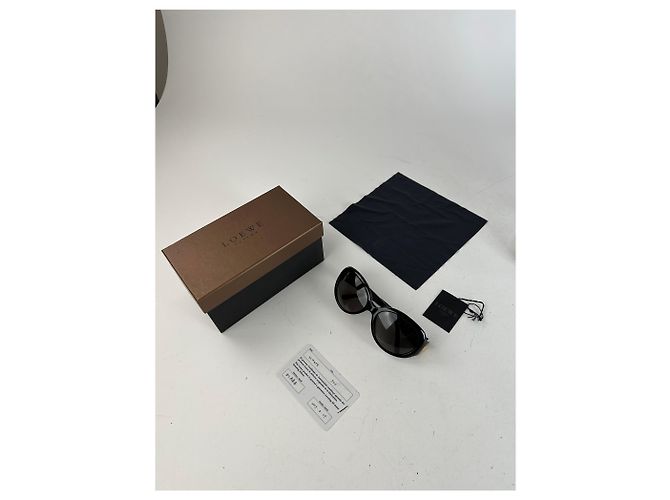 Vintage Loewe Übergroße Sonnenbrille Schwarz - Ansicht 11