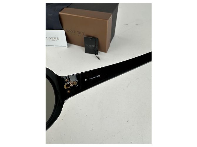 Vintage Loewe Übergroße Sonnenbrille Schwarz - Ansicht 5