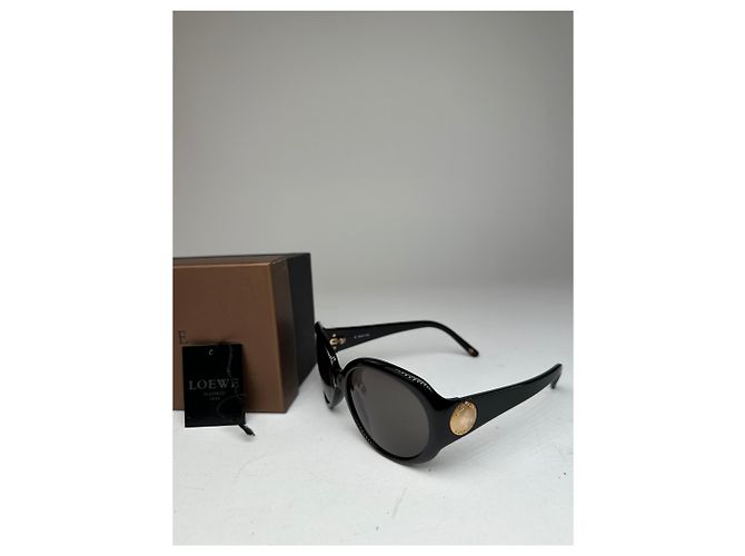 Vintage Loewe Übergroße Sonnenbrille Schwarz - Ansicht 8