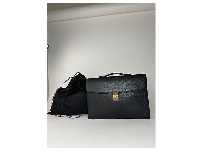Brevettato in pelle Loewe Madrid vintage nero - vista 11