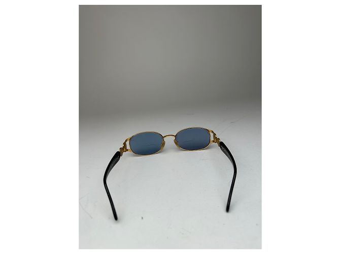 Occhiali da sole Vintage Fendi Roma Nero Oro Blu D'oro - vista 5